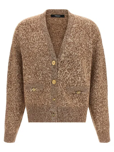 VERSACE VERSACE 'MEDUSA '95' BUTTON CARDIGAN