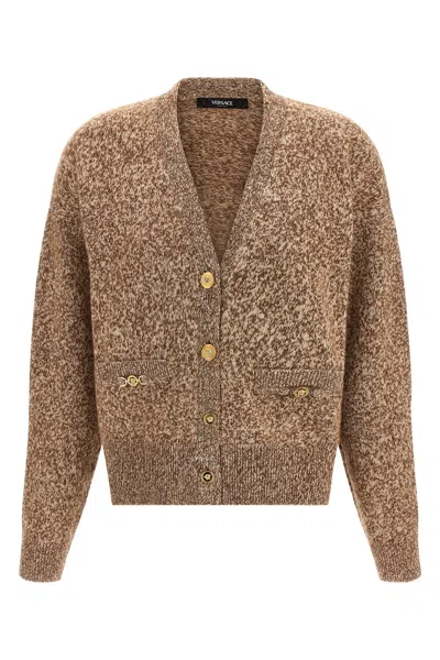 VERSACE 'MEDUSA '95' BUTTON CARDIGAN