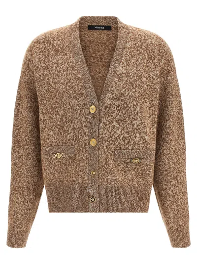 Versace Medusa '95 Cardigan In Beige