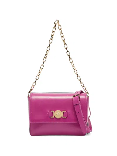 Pre-owned Versace Medusa 95 Chain Cross Body Bag In Pink