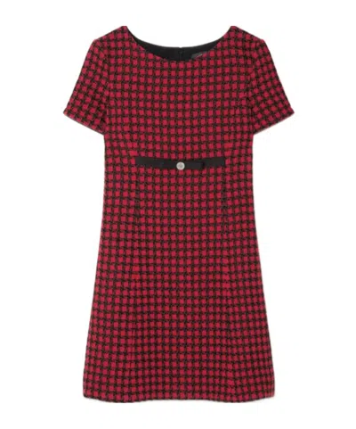 VERSACE VERSACE MEDUSA '95 CHECKED MINI DRESS