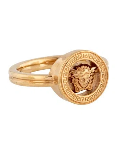 Pre-owned Versace Medusa '95 Cocktail Ring In Multicolor