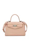 Versace Medium Crocodile-effect Mini Bag In Pink
