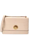 Versace Medusa 95 Croc-embossed Leather Satchel In Pink
