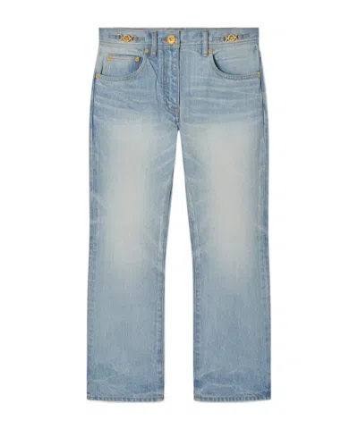 Versace Jean Court Évasé Medusa '95 In Blue