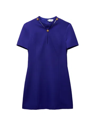 Versace Medusa '95 Cut-out Mini Dress In Blue
