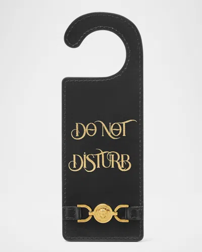 Versace Medusa '95 Do Not Disturb Door Sign In Black