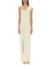Versace Knee Length Dress Asymmetric Design