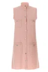 Versace Wool Blend Dress Decorative Buckles