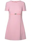 Versace Medusa 95 Dress In Pink Viscose Blend In Pink