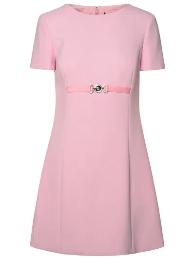 VERSACE MEDUSA 95 DRESS IN PINK VISCOSE BLEND