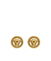 Versace Medusa Head-detail Stud Earrings In Yellow