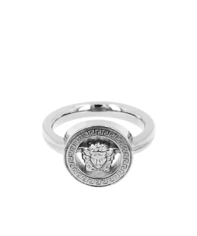 Versace Medusa '95 Embellished Ring In Metallic