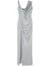 Versace Medusa '95 Long Dress In Grey