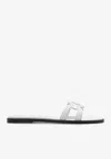 Versace Medusa '95 Flat Sandals In White
