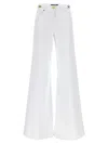 Versace 'medusa '95' Denim Trousers In White