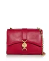 Versace Medusa 95 Kleio Leather Shoulder Bag In Lipstick Red