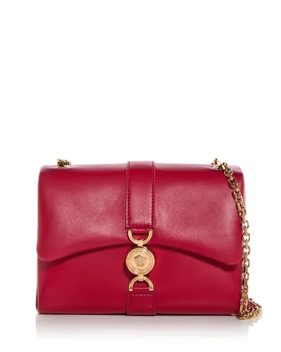 Versace Medusa 95 Kleio Leather Shoulder Bag In Lipstick Red
