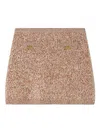 Versace Minigonna In Misto Lana Vergine Bicolor Donna