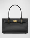 Versace Medusa '95 Croc-effect Tote Bag In Black- Gold