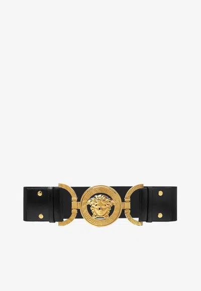 Versace Medusa '95 Elasticated Band Belt In Black