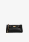 Versace Medusa 95 Leather Clutch Bag In Black
