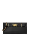 Versace Chain Strap Gold-tone Hardware Clutch Bag In Schwarz