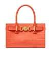 Versace Medusa '95 Leather Handbag In Orange