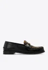 Versace Medusa-embellished Leather Loafers