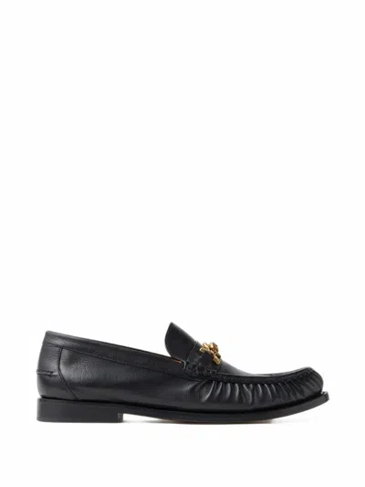 Versace Medusa '95 Leather Loafers In Black