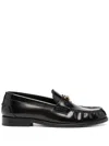 Versace Loafers T.25 Calf Leather In Schwarz