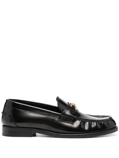 Versace Loafers T.25 Calf Leather In Black