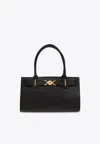 Versace Medusa 95 Large Leather Tote Bag In Black