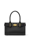 Versace Medusa-plaque Leather Tote Bag In Black