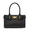 Versace Medusa 95 Large Leather Tote Bag In Black