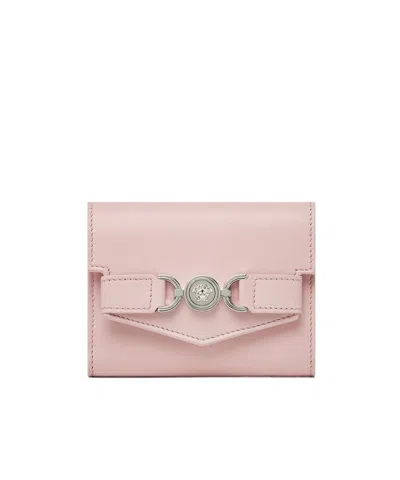 Versace Medusa '95 Tri-fold Wallet In Nude