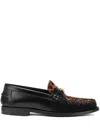 Versace Women's Slip On Embellished Loafer Flats In Black