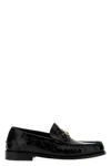 Versace Medusa Crocodile-embossed Leather Loafers