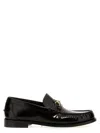 Versace Horsebit-embellished Patent-leather Loafers In Black
