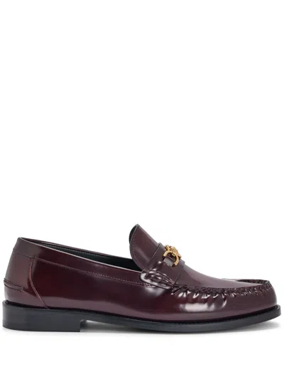 Versace Medusa '95 Mocassins In Burgundy