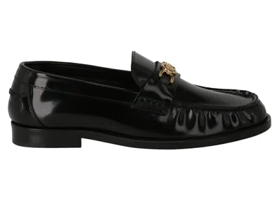 Pre-owned Versace Medusa '95 Loafers (women's) Sneakers In Black