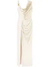 Versace Knee Length Dress Asymmetric Design
