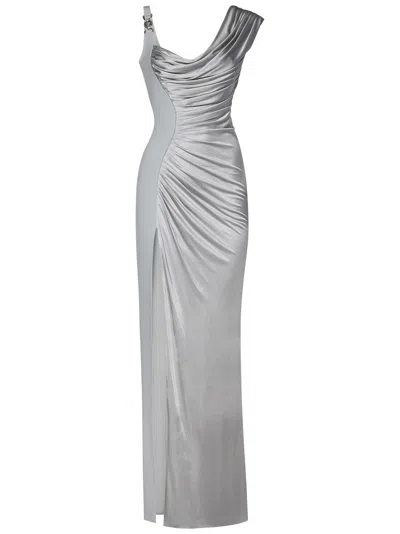 Versace Medusa '95 Long Dress In Gray