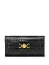 Versace Portefeuille Long Medusa '95 In Black