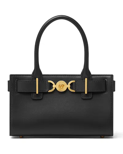 Versace Medusa '95 Medium Tote In Black/ Gold