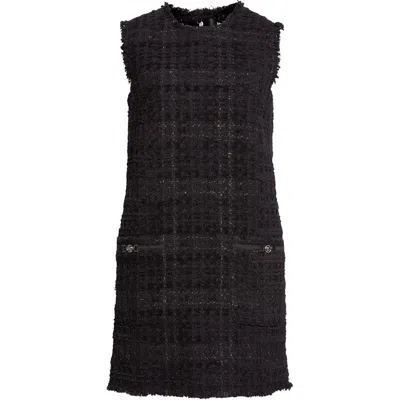 Versace Medusa '95 Metallic Tweed ,omodress In Black