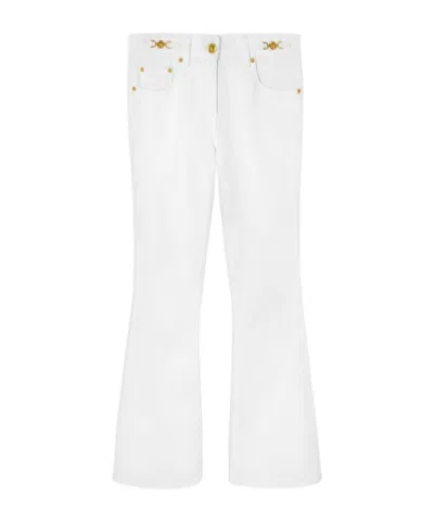 Versace Medusa '95 Mid-rise Flared Jeans In White