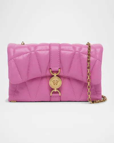 VERSACE MEDUSA 95 MINI QUILTED LEATHER SHOULDER BAG