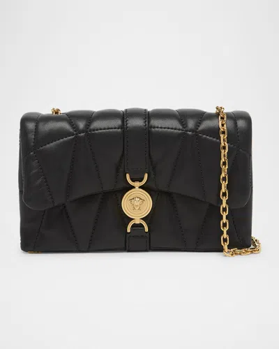 VERSACE MEDUSA 95 MINI QUILTED LEATHER SHOULDER BAG