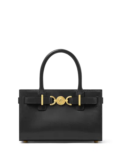 Versace Medusa '95 Mini Shopper In Black  